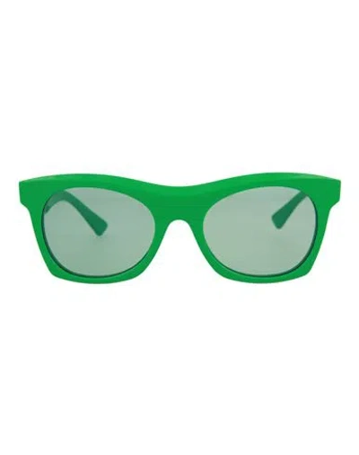 Bottega Veneta Square-frame Acetate Sunglasses Sunglasses Green Size 54 Acetate
