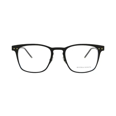 Pre-owned Bottega Veneta Square-frame Alluminium Optical Frames 'black Transparent' | Men's Size Onesize