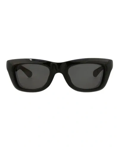Bottega Veneta Square-frame Injection Sunglasses Man Sunglasses Black Size 49 Plastic Material