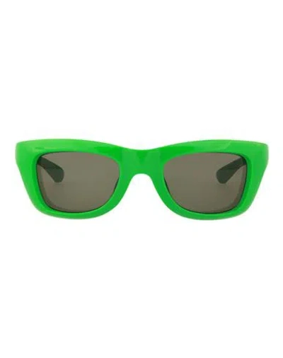 Bottega Veneta Square-frame Injection Sunglasses Man Sunglasses Green Size 49 Plastic Material