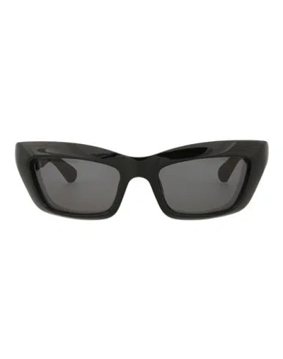 Bottega Veneta Square-frame Injection Sunglasses Sunglasses Black Size 51 Plastic Material
