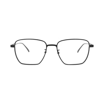 Pre-owned Bottega Veneta Square-frame Metal Optical Frames 'black Transparent' | Men's Size Onesize
