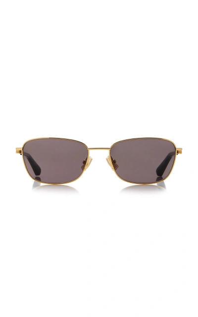 Bottega Veneta Square Sunglasses In Black