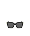 Bottega Veneta Grey Square Ladies Sunglasses Bv1005s 001 53 In Black