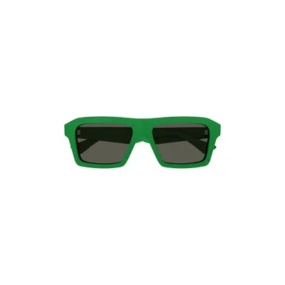 Pre-owned Bottega Veneta Square Frame Sunglasses 'green' | Men's Size Onesize