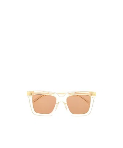 Bottega Veneta Square-frame Sunglasses In Nude