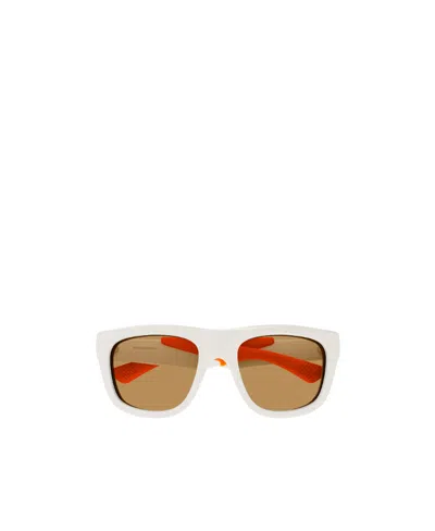 Bottega Veneta Square-frame Sunglasses In White