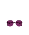Bottega Veneta Square-frame Tinted Sunglasses In Purple