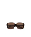 Bottega Veneta Havana-havana-brown Acetate Sunglasses In Brown