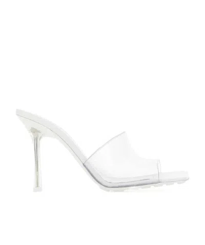 BOTTEGA VENETA BOTTEGA VENETA TRANSPARENT-STRAP HEELED SANDALS