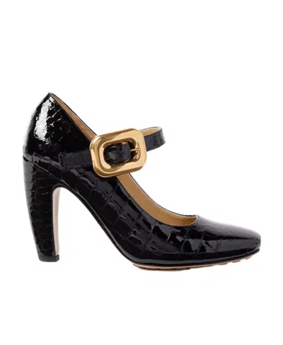 Bottega Veneta Black Mostra Mary-jane Heels In 1000 Black