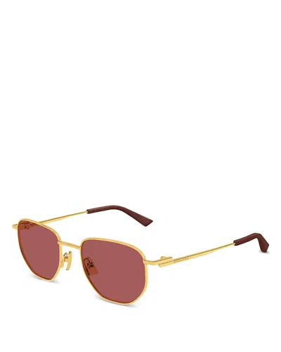 BOTTEGA VENETA SQUARE SUNGLASSES, 52MM