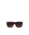 Bottega Veneta Square Sunglasses In Black