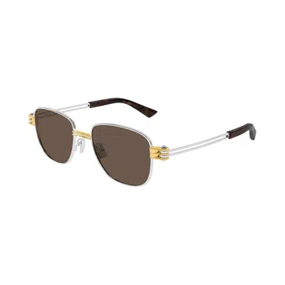 Pre-owned Bottega Veneta Square Sunglasses 'brown/havana' | Men's Size Onesize