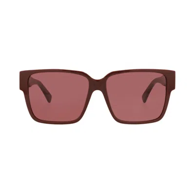 Pre-owned Bottega Veneta Square Sunglasses 'burgundy/red' | Women's Size Onesize