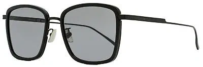 Pre-owned Bottega Veneta Square Sunglasses Bv1008sk 002 Black 55mm 1008 In Gray