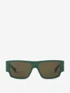 Bottega Veneta Square Sunglasses In Dark Green