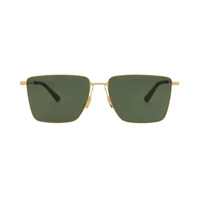 Pre-owned Bottega Veneta Square Sunglasses 'gold/green' | Men's Size Onesize