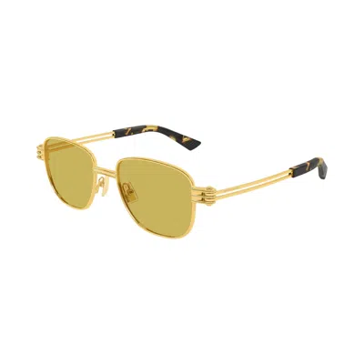 Pre-owned Bottega Veneta Square Sunglasses 'gold/yellow' | Men's Size Onesize