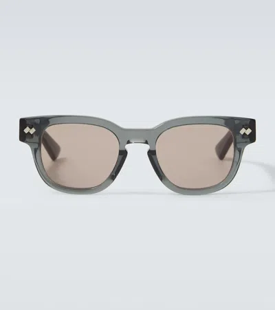 Bottega Veneta Square Sunglasses In Metallic