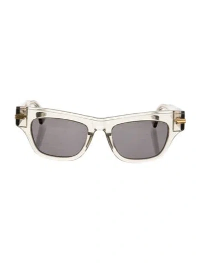 Pre-owned Bottega Veneta Square Tinted Sunglasses In Clear/neutrals