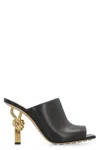 Bottega Veneta Black Open Toe Sandals In Black