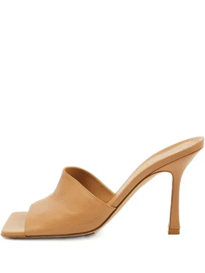 Pre-owned Bottega Veneta Square-toe Leather Sandals