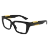 Bottega Veneta Squared Shape Eyeglasses In Multi