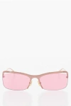 Bottega Veneta Squared Sunglasses With Mirror Lens