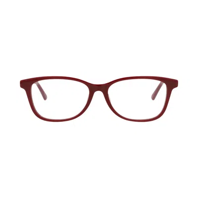 Pre-owned Bottega Veneta Square-frame Acetate Optical Frames 'burgundy Transparent' | Red | Women's Size Onesi