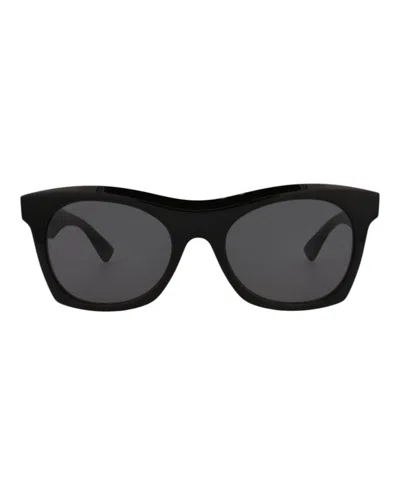 Pre-owned Bottega Veneta Squareframe Acetate Sunglasses In Black Black Grey (bv1061s/30009032/001)