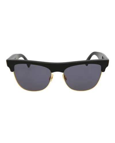 Pre-owned Bottega Veneta Squareframe Acetate Sunglasses In Blue Blue Light Blue (bv1003s/30007850/001)