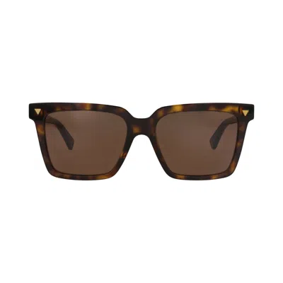 Pre-owned Bottega Veneta Square-frame Recycled Acetate Sunglasses 'havana/brown' | Women's Size Onesize