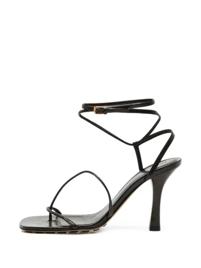 Pre-owned Bottega Veneta Square-toe Ankle-strap Sandals In Brown