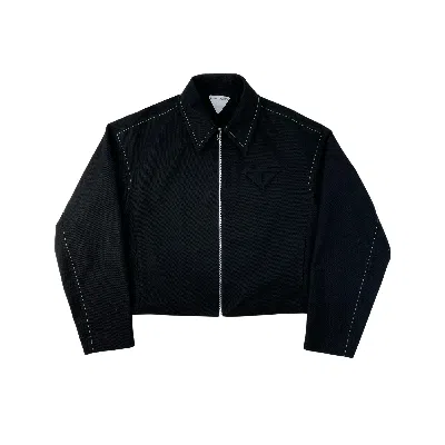 Pre-owned Bottega Veneta Ss22 Heavyweight Cotton Twill Jacket In Black