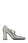 Bottega Veneta Intrecciato Metallic Leather Pumps In 1414 Silver