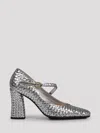 Bottega Veneta Intrecciato Metallic Leather Pumps In Metallic