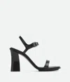 Bottega Veneta Step Sandal In Black