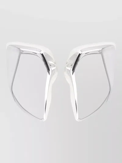 Bottega Veneta Sterling Silver Brooch In White
