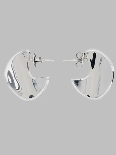 Bottega Veneta Sterling Silver Mini Disc Earrings