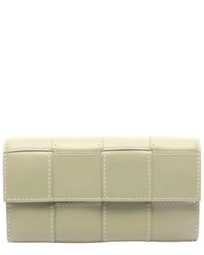 Bottega Veneta Stitch Cassette Wallet (authentic Pre-loved) In Neutral