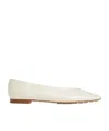 Bottega Veneta Women Ivory Leather Sofia Ballerinas In White