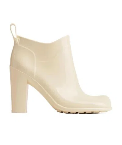 Bottega Veneta Storm 110mm Ankle Boots In White