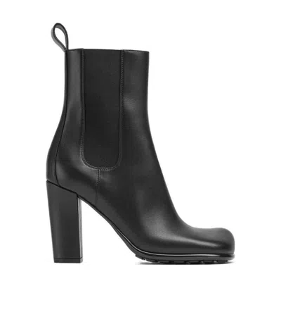 Bottega Veneta Storm Block-heel Boots In Black