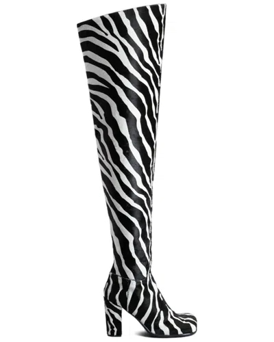 Bottega Veneta Storm High Leather Boot In Multi