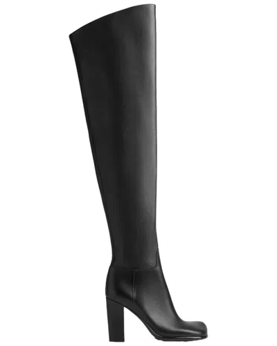 Bottega Veneta Storm Leather Boot In Black