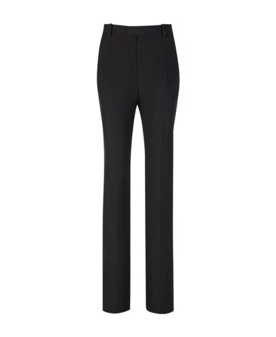 Bottega Veneta Straight Casual Pants In Black