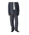 Bottega Veneta Coated Cotton Trousers With Resin Finish In Vulcano