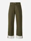 Bottega Veneta Straight Jeans In Green