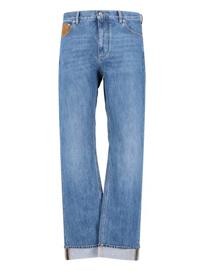 Bottega Veneta Straight Jeans In Blue